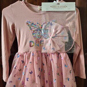 Size 6 New Sequin Btween Butterfly Dream Dress